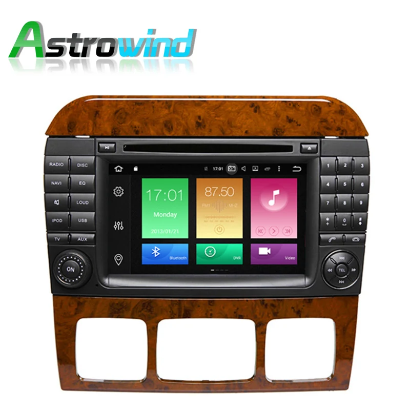 64G ROM No Tax Android 9 0 автомобильный DVD плеер GPS Навигация стерео медиа для Mercedes Benz S Class W220