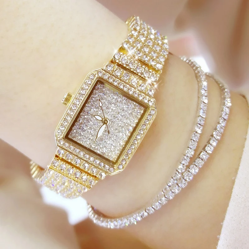 Часы наручные женские кварцевые со стразами брендовые Роскошные роскошные с