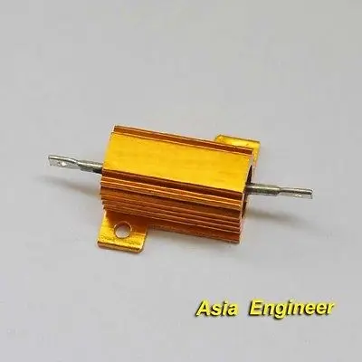 

10Pcs 47 Ohm 47R 25W Watt Power Metal Shell Case Wirewound Resistor
