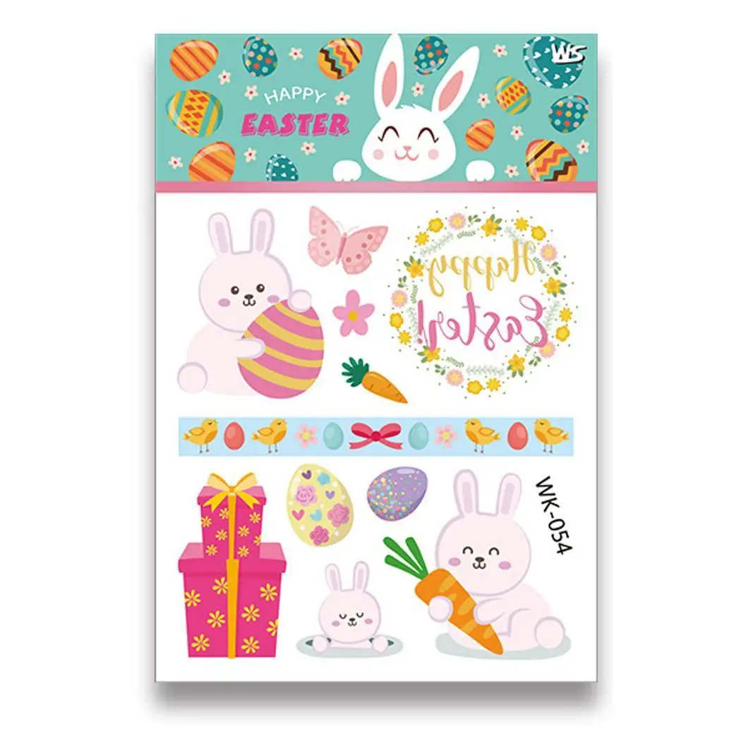 Унисекс Мода водонепроницаемый кролик шаблон руки как изображение татуировки