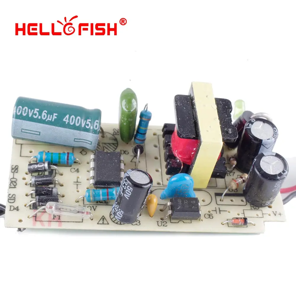 Hello Fish 12 V 1A W адаптер питания для 2835 Светодиодный светодиодный осветительный