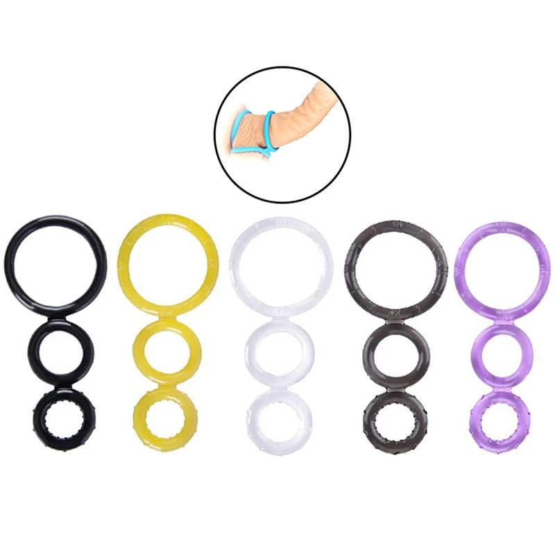 Силиконовые Кольца для пениса с задержкой во времени презервативы мужского