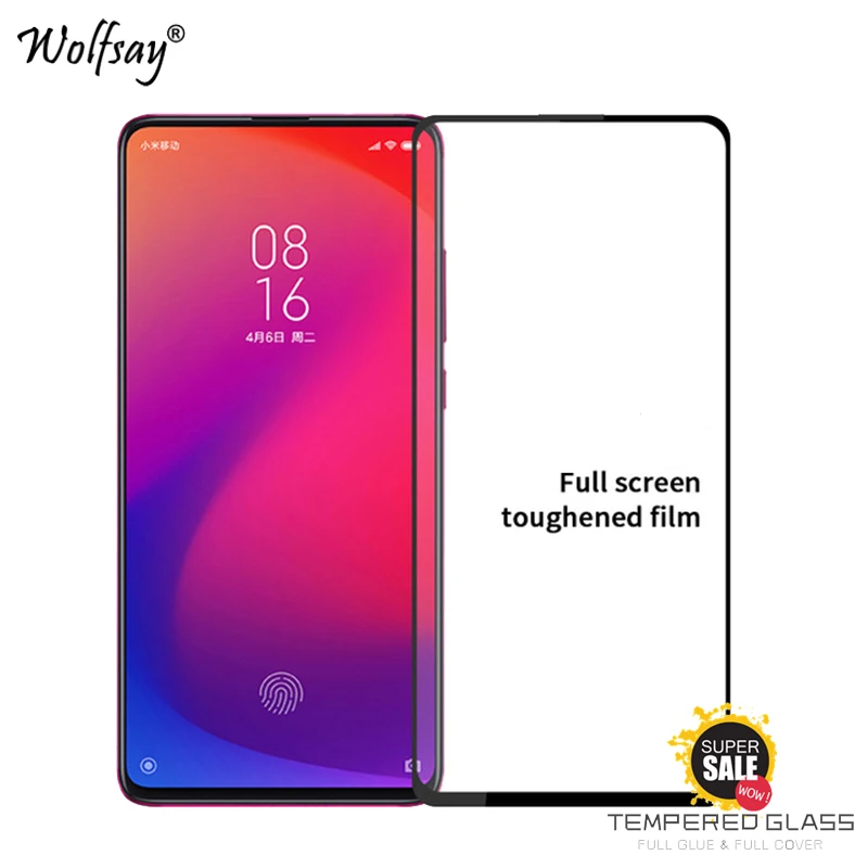 

2PCS Full Glue Cover Glass For Xiaomi Mi 9T Screen Protector Tempered Glass For Xiaomi Mi 9T Phone Film For Xiaomi Mi 9T HD Film