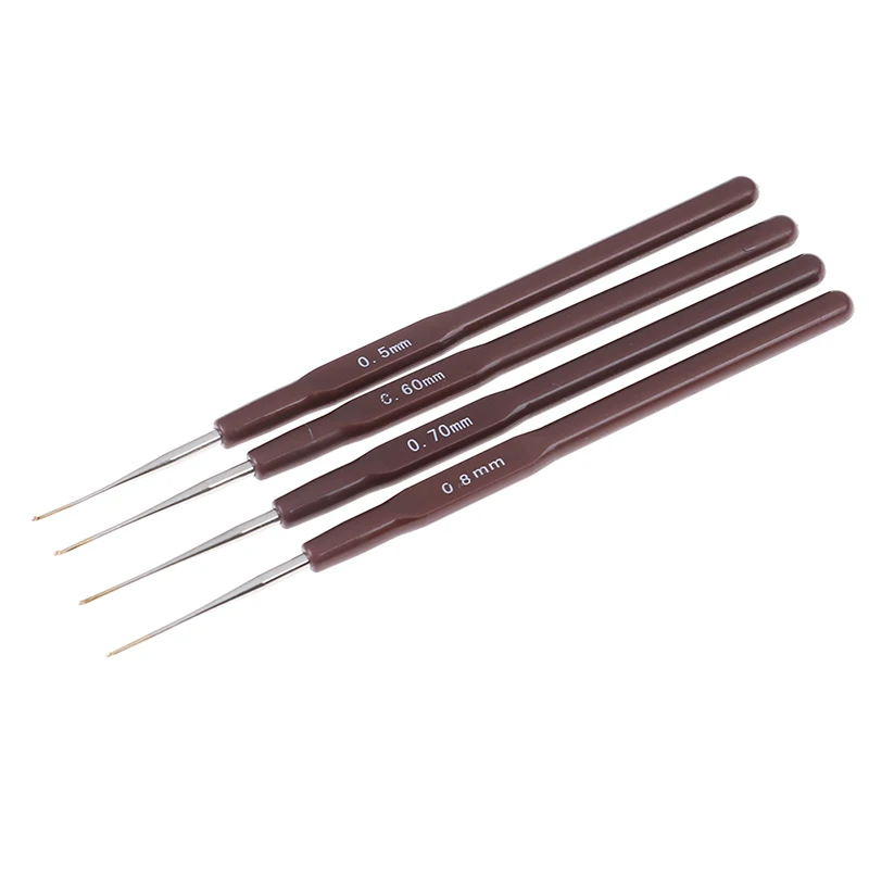 4 шт./лот высококачественные длинные иглы для изготовления париков крючок