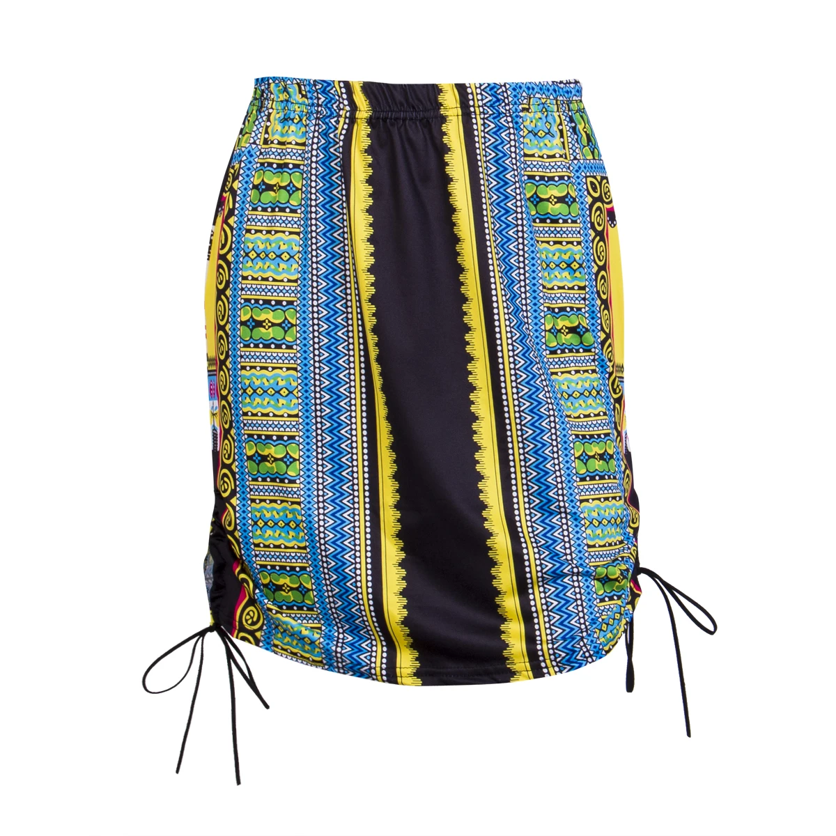 Женская короткая юбка из смесовой хлопка винтажная эластичная облегающая