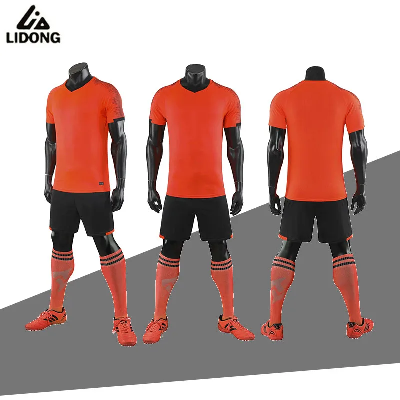2019 футбольные наборы LIDONG для взрослых мальчиков футбольное Джерси Униформа