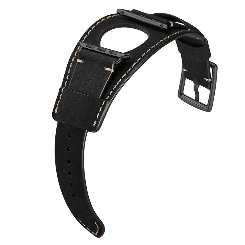 Новейший браслет из натуральной кожи ремешок для Apple Watch Series 1 2 3 iWatch 38 мм 42 Ремешки