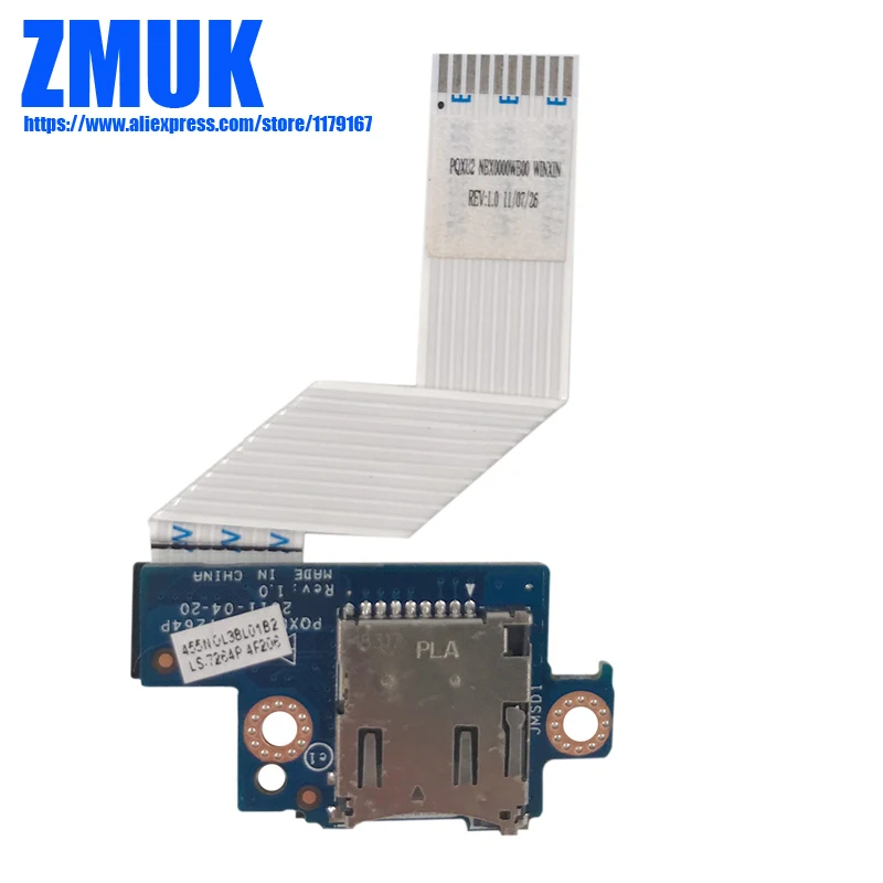 

Новая Оригинальная SD-плата PQXU2 с кабелем для планшета Lenovo IdeaPad K1, P/N LS-7264P 31050830 (100101)