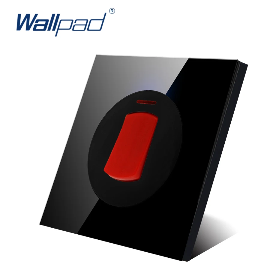 Wallpad 2019 новое поступление хрустальная стеклянная панель 20a водонагреватель