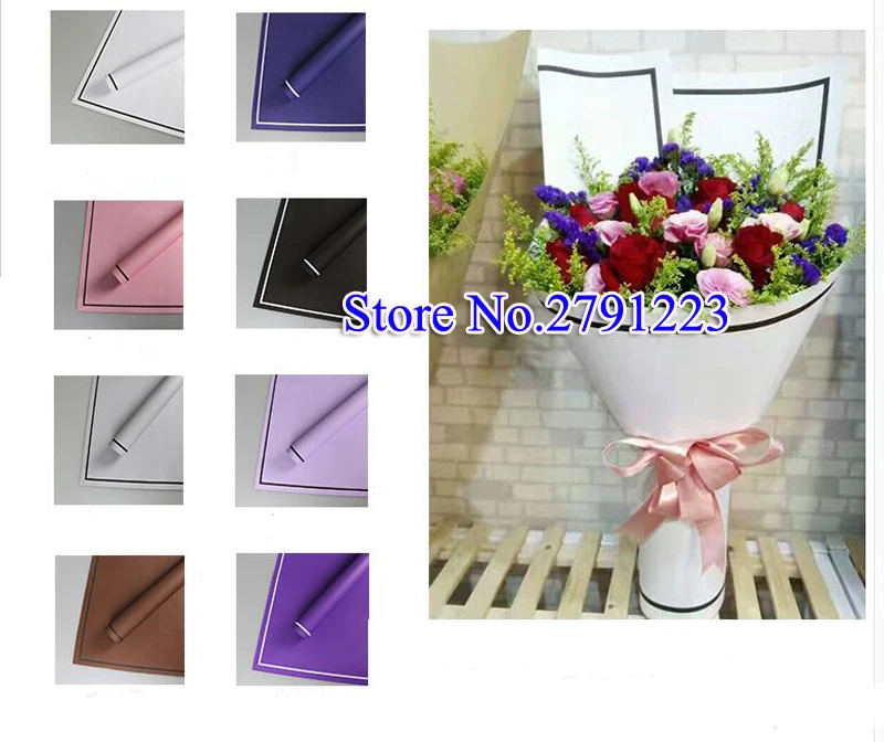 20 шт./пакет цветная Цветочная упаковочная бумага сделай сам для ручной работы