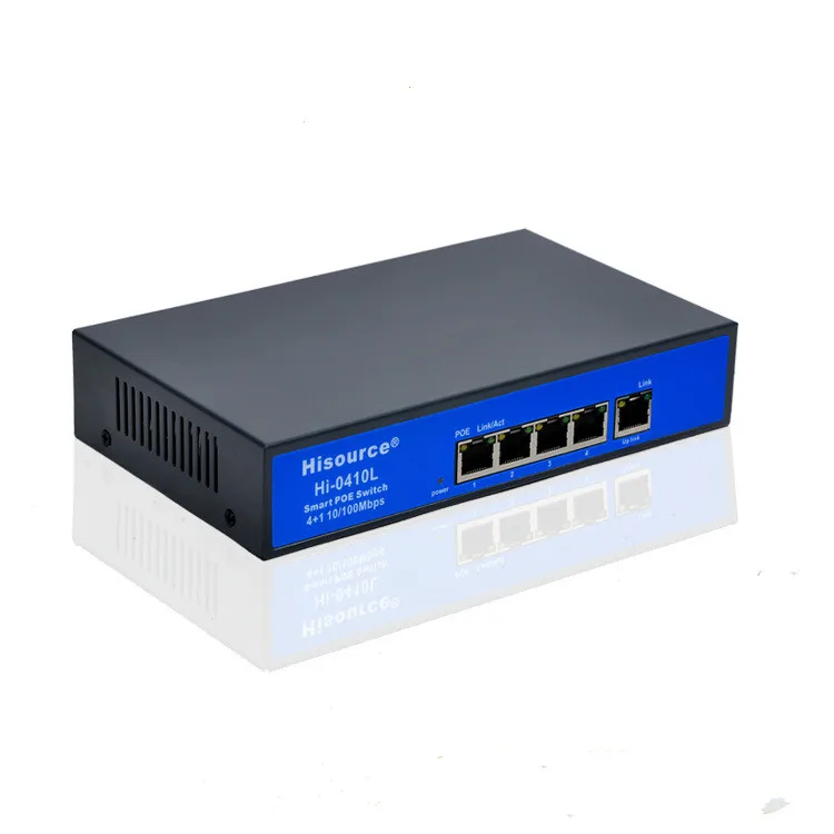 Стандартный 5 портовый коммутатор POE 4 сетевой Stackable 10/100 Мбит/с Ethernet|Сетевые