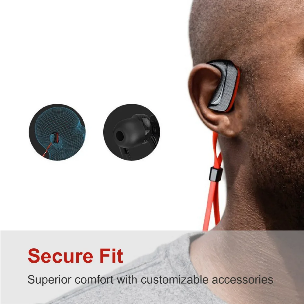 Спортивные bluetooth-наушники, беспроводные эргономичные наушники с защитой от пота, наушники-вкладыши, гарнитура, наушники с шумоподавлением, микрофон, громкая связь