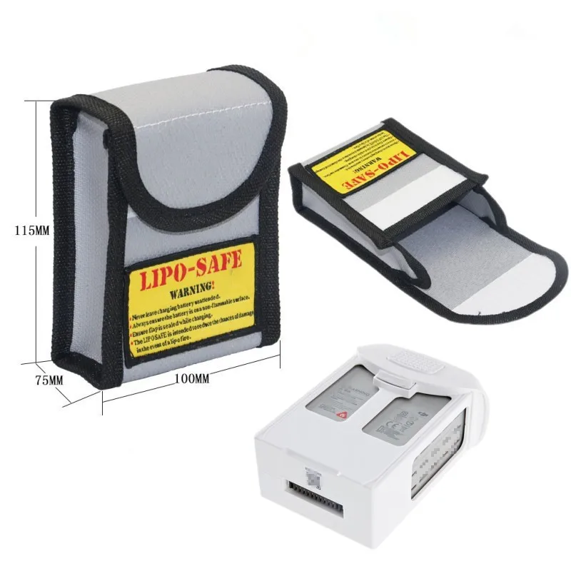 Fire Resistant Bag Battery Explosion-proof Fireproof Safe Lipo Charging Storage Sack | Игрушки и хобби