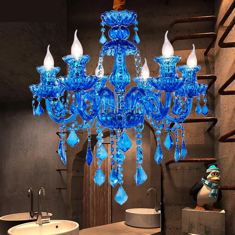 Кофейная Люстра для магазина 6 цветов художественная кристальная люстра бар