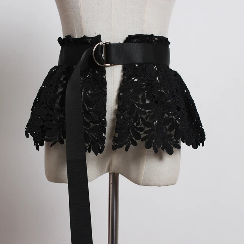 Новинка 2019 кружевной ультра широкий пояс на талию женская сексуальная