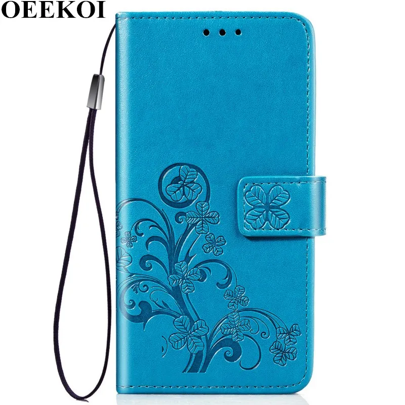 OEEKOI четырехлистный клевер PU кожаный бумажник флип чехол для huawei Nova 5/Y9 Prime 2019/P Smart
