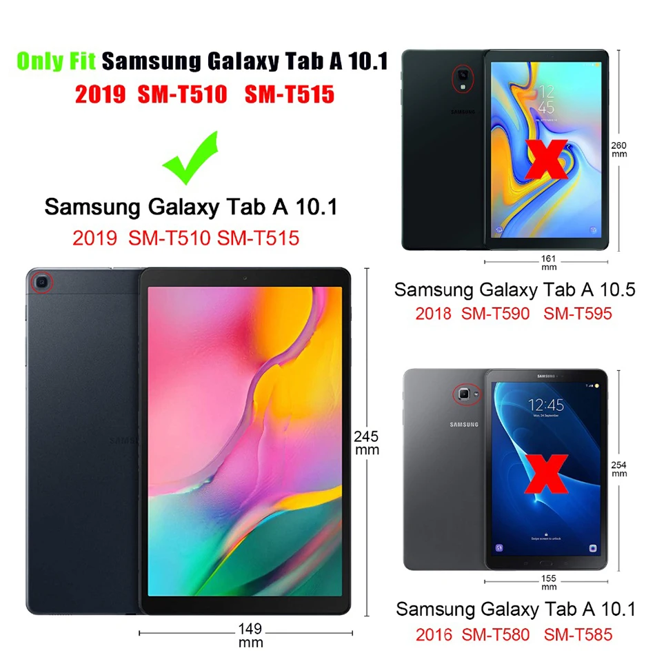 MTT Graffiti Case For Samsung Galaxy Tab A 10.1 inch SM-T510 T515 Slim PU Leather Flip Fold Stand Tablet Cover coque