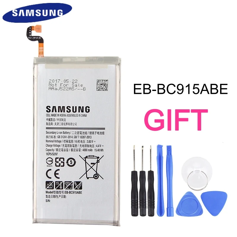 Samsung оригинальный запасной аккумулятор EB BC915ABE для GALAXY C10 C9150 батареи мобильного