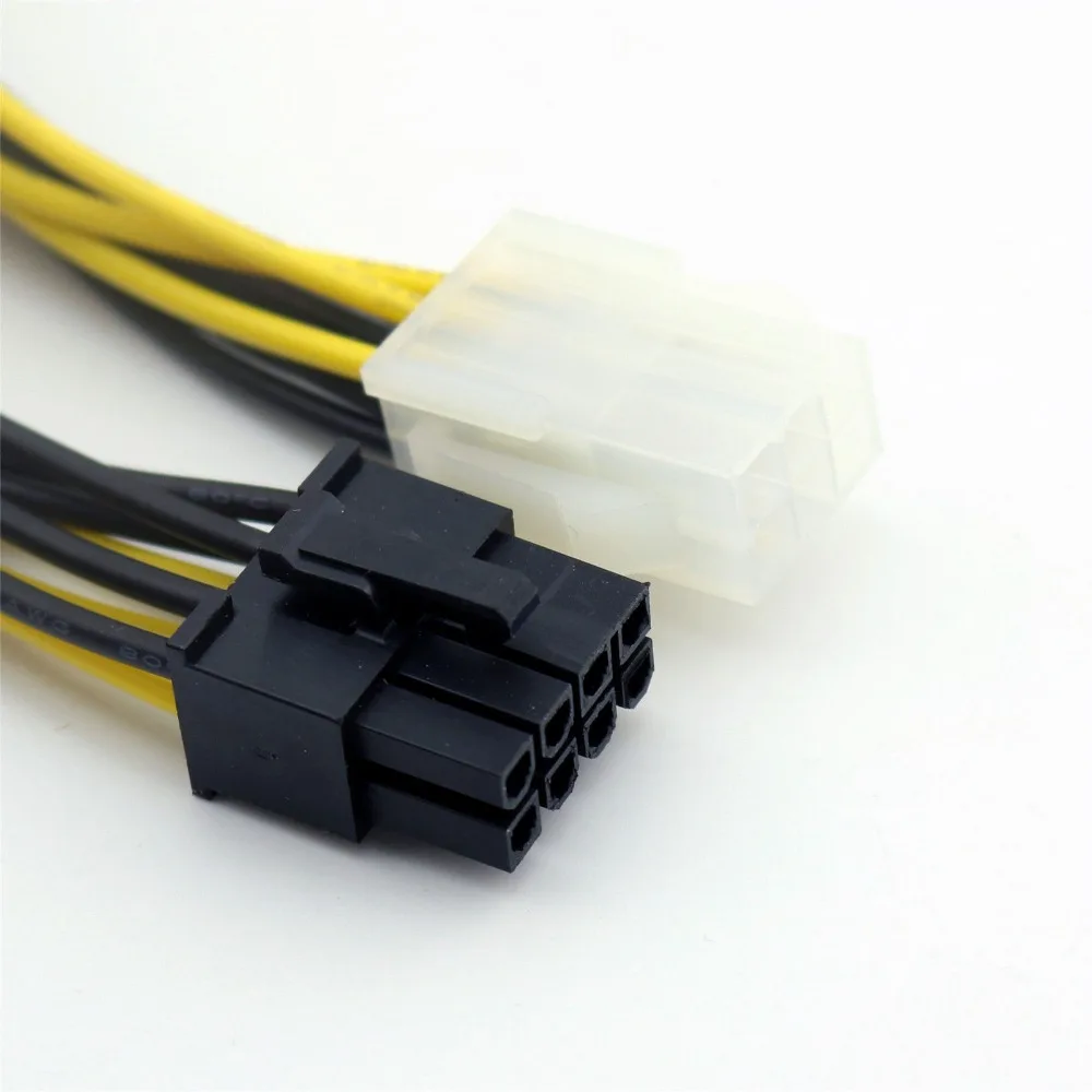 

5x6 Pin Female to 8 Pin Male PCI-Express адаптер преобразователя питания Y сплиттер кабель для GPU видеокарты 18 см