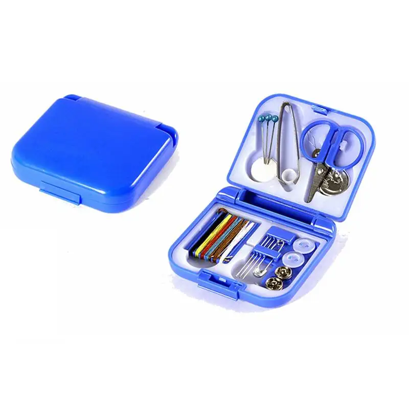 Оптовая продажа 100 шт Портативные дорожные швейные наборы коробка резьба иглы