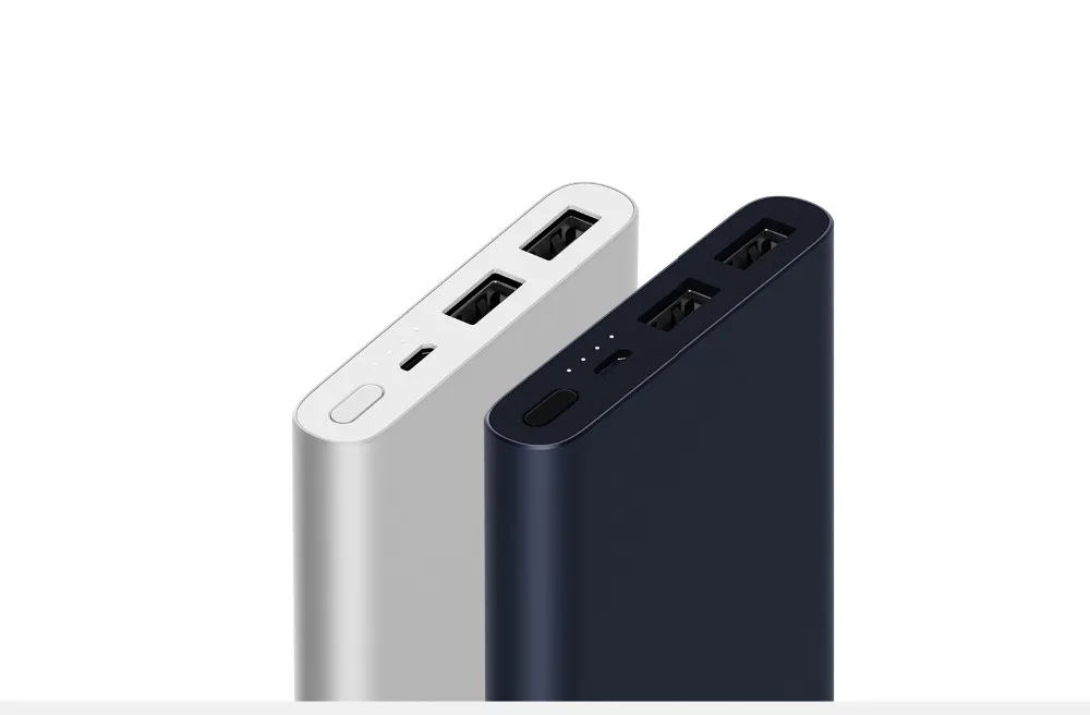 Xiaomi Mi 10000 мАч Внешний аккумулятор 2i внешний аккумулятор 18 Вт Быстрая Зарядка Внешний аккумулятор 10000 PLM09ZM с двойным USB выходом для телефона