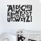 Настенная Наклейка Abc для детской комнаты, Виниловая наклейка с алфавитом на стену, декор для гостиной, спальни, домашний декор, съемная художественная наклейка, s обои ZB435
