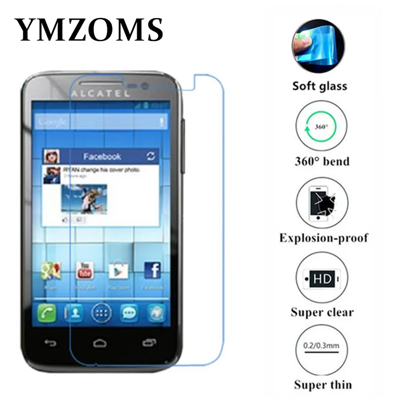 Для Alcatel One Touch POP 4 + 4S 5056 5056D M Pop OT5020 5020D нано взрывозащищенное мягкое стекло