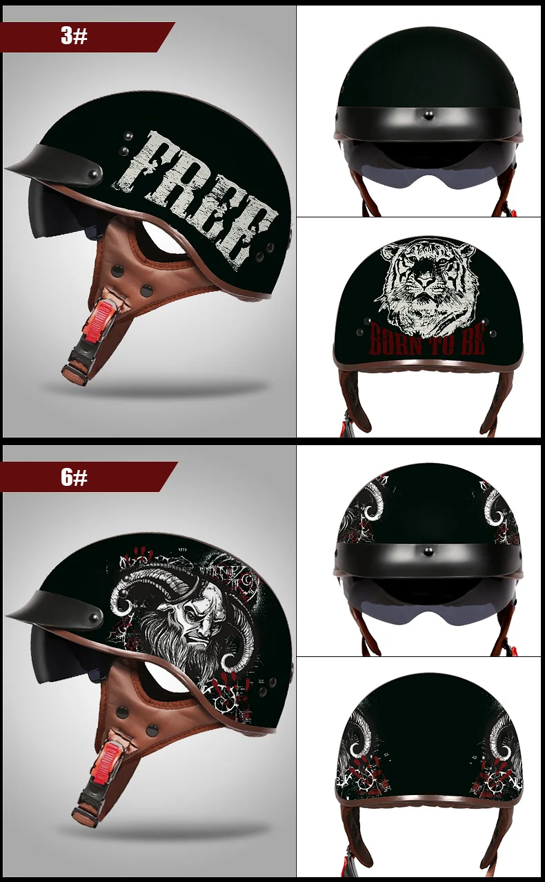 Vcoros Винтаж moto rcycle шлем открытые шлемы для moto rcycle скутер пилот vespa moto шлем casco ретро