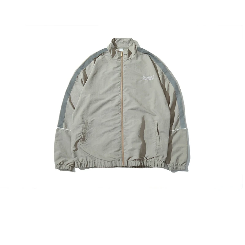 Весна молния полосатые рукава с отражателями Мужская куртка пальто страсть