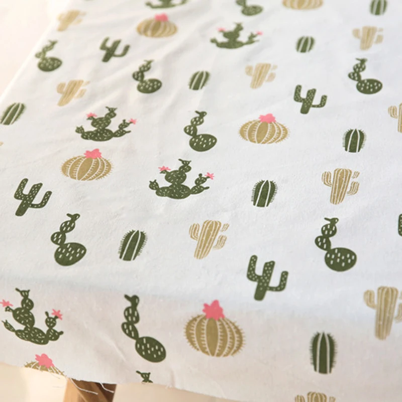 Хлопчатобумажная и льняная ткань с принтом растений хлопчатобумажная сделай сам