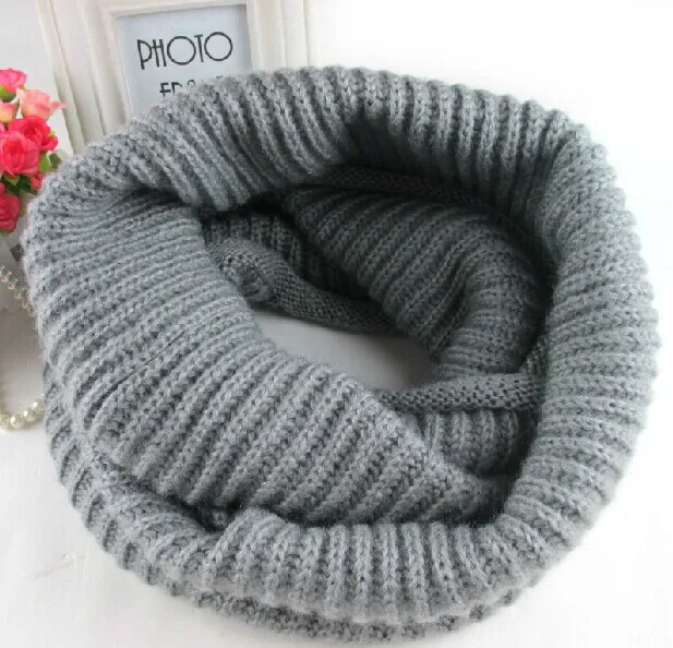 

VOHIO Men and women's scarves winter mans scarf personality mohair roll around mans neck faux fur Christmas gift Free shipping