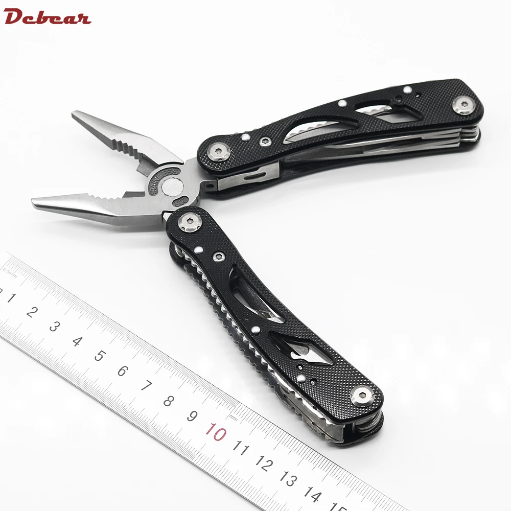 Многофункциональный инструмент складные плоскогубцы с ножом отвертки биты для