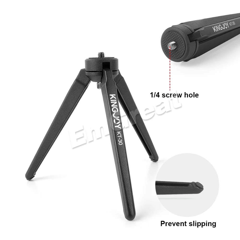 KINGJOY KT-30 алюминиевый портативный мини Настольный Штатив для DSLR цифровой камеры Zhiyun Smooth Q 3 Crane-M Crane2 Moza Air