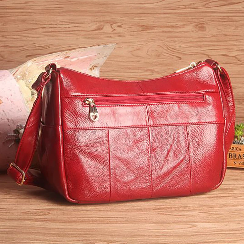 Женская сумка мессенджер через плечо из натуральной воловьей кожи|Сумки с