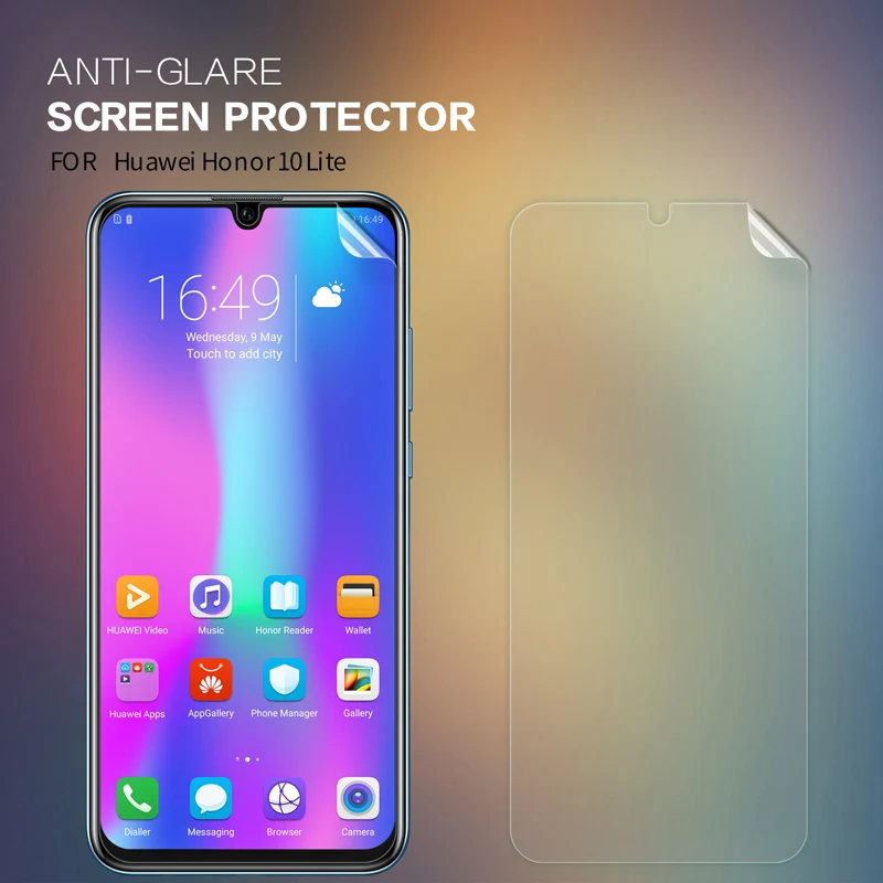 Антибликовая Защитная пленка для Huawei Honor 10 lite матовая с защитой от отпечатков