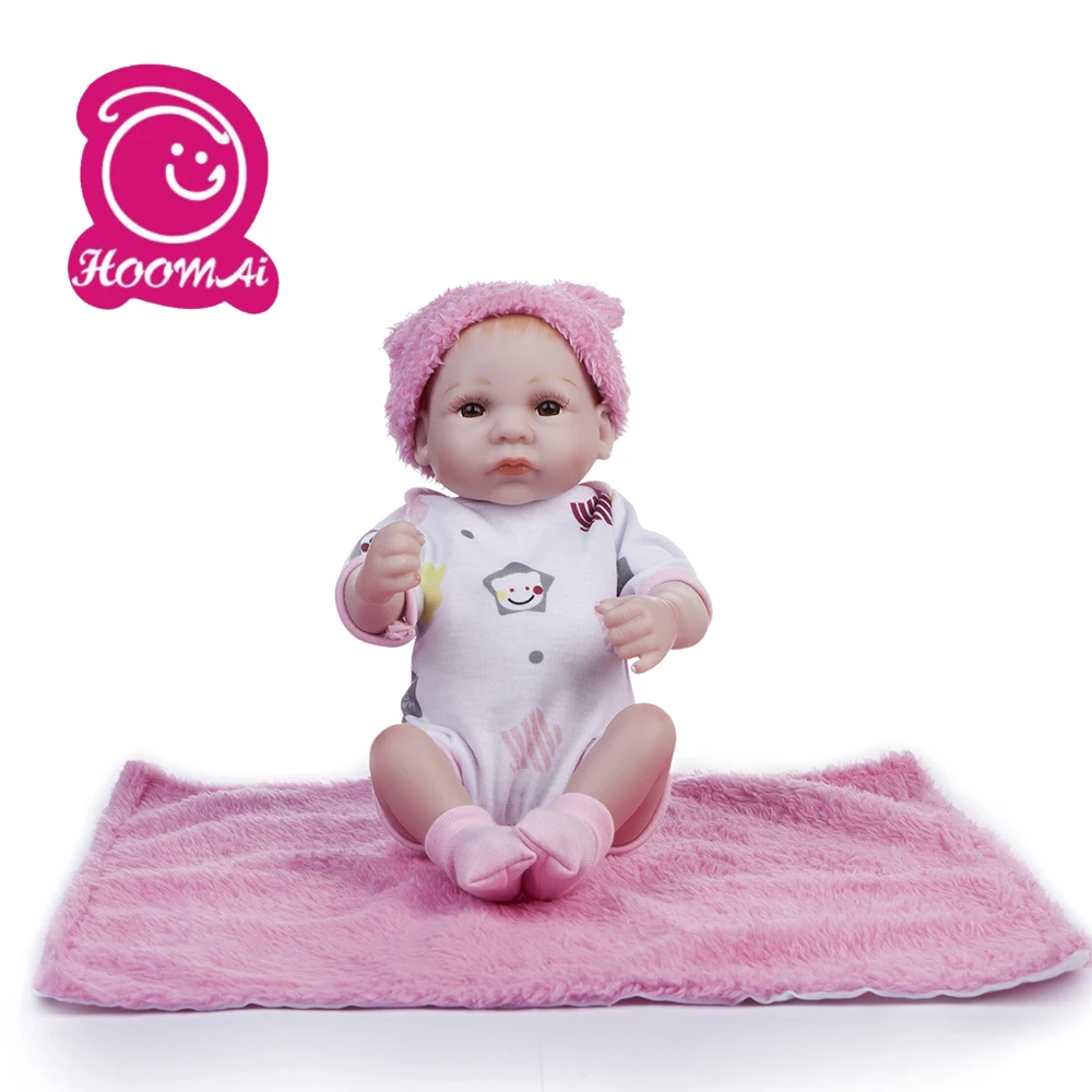 10 дюймов 28 см мини Reborn Baby Girl полный силиконовый винил милые bebe куклы реалистичные