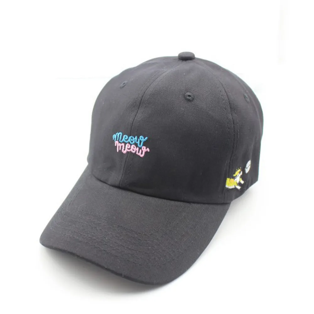 Женские мужские хлопковые высококачественные вышитые бейсболки унисекс