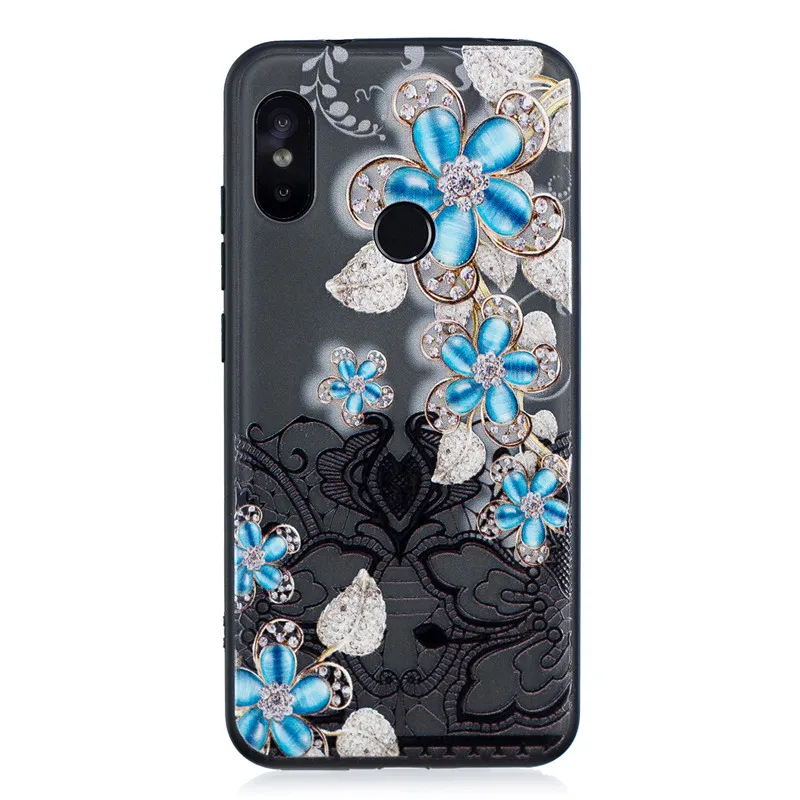Case for Xiaomi Pocophone F1 5X A1 Luxury Flower Etui Shockproof Diamond PC Cover For Mi Redmi 5A 6A 5 6 Pro Note 4x Capinha |