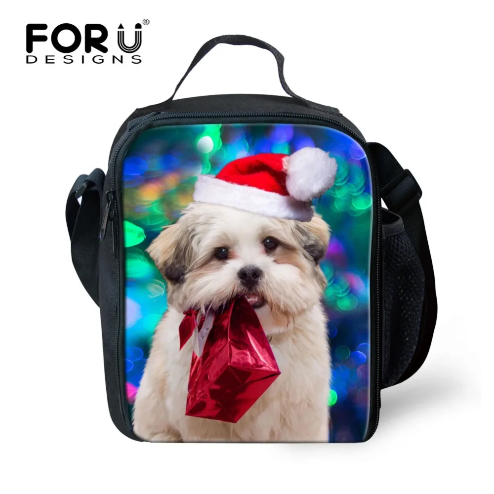 FORUDESIGNS/Уникальные 3D Животные Рождественский подарок печать сумки для обеда Ланч
