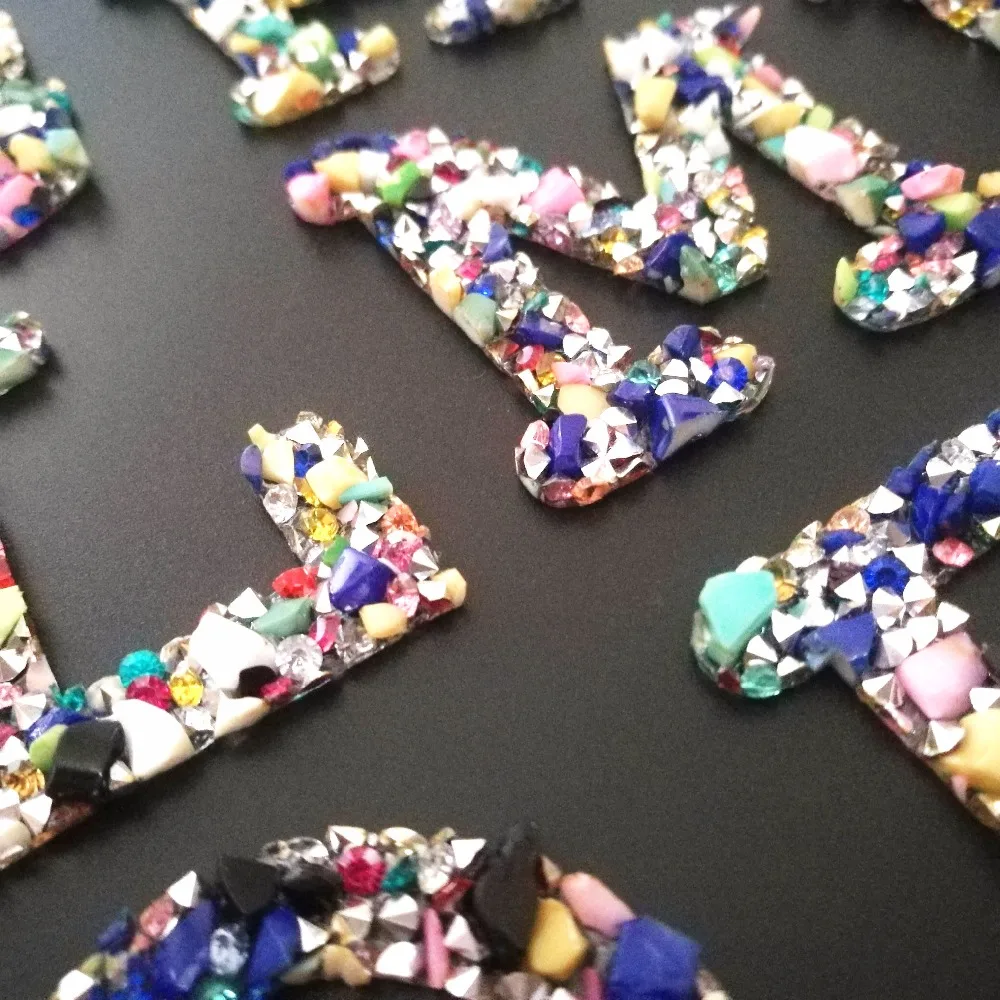 1 шт. 26 букв Исправление горного хрусталя Железный патч для одежды сумка знак