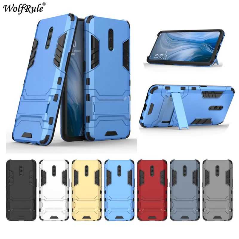 Чехол для OPPO Reno чехол WolfRule TPU и PC держатель подставка Бампер защитный задний