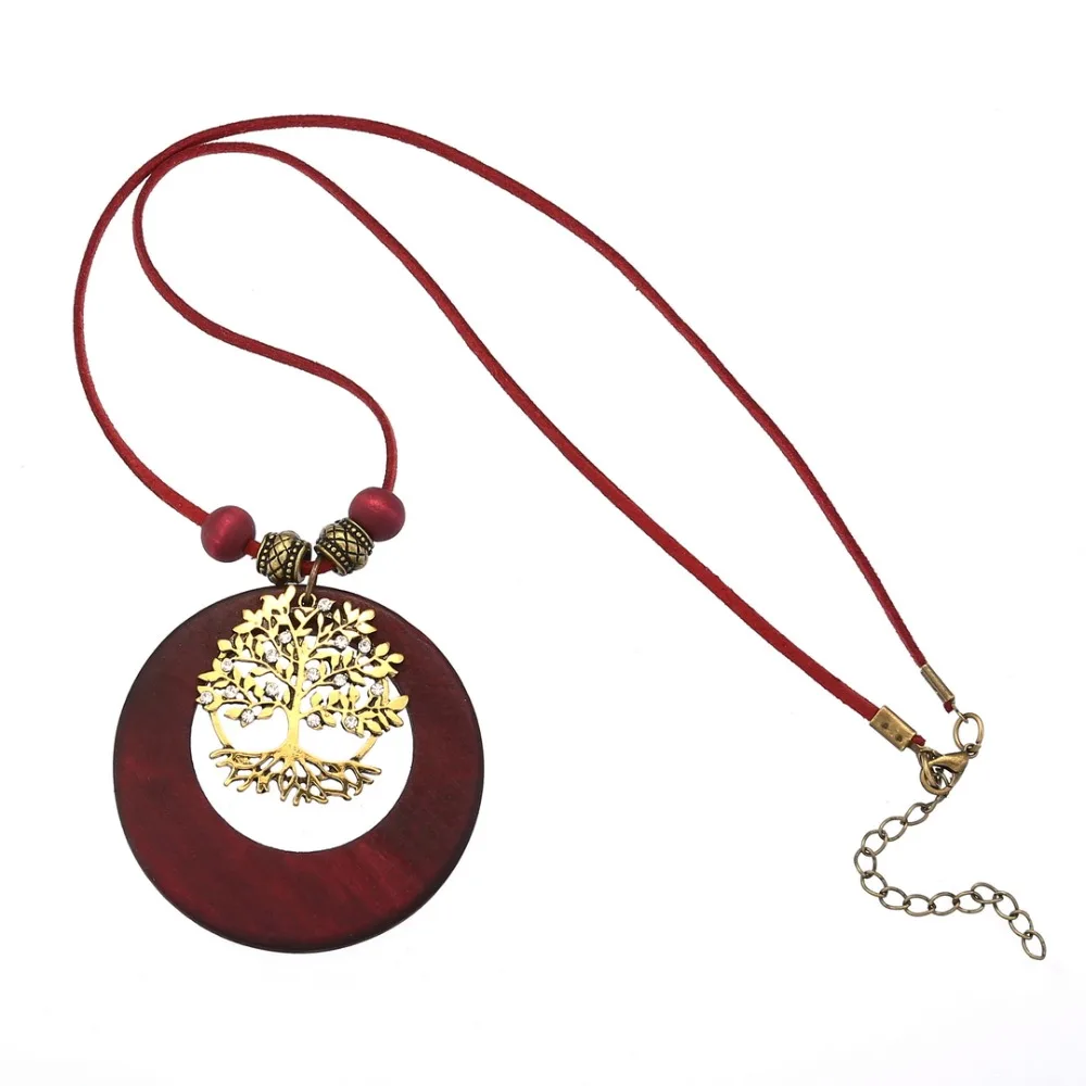 YULUCH популярные аксессуары большой деревянный кулон из сплава круглый в