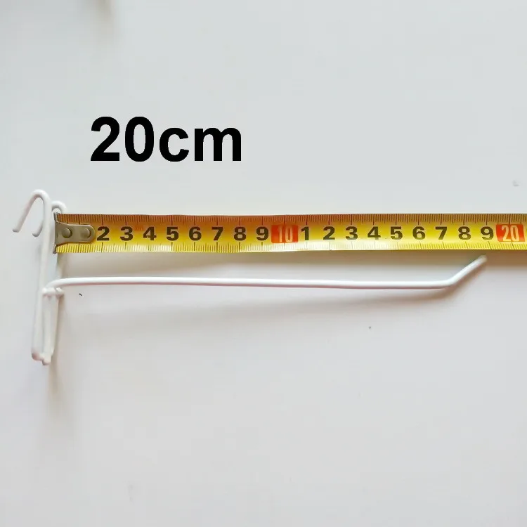 20cm 10 шт./компл. крючки висит вешалка хранения Держатели Антиржавейное металлический Вешалки металлические крючки pothooks белый Цвет - Цвет: 20cm