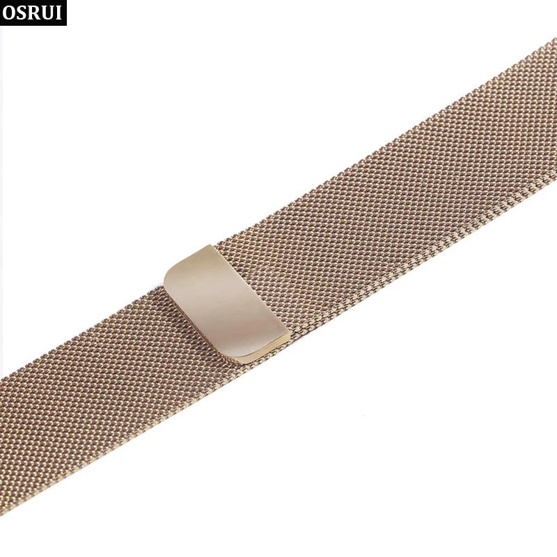 Миланская петля для apple Watch band 42 мм 38 44 40 Высокое качество Магнитный регулируемый