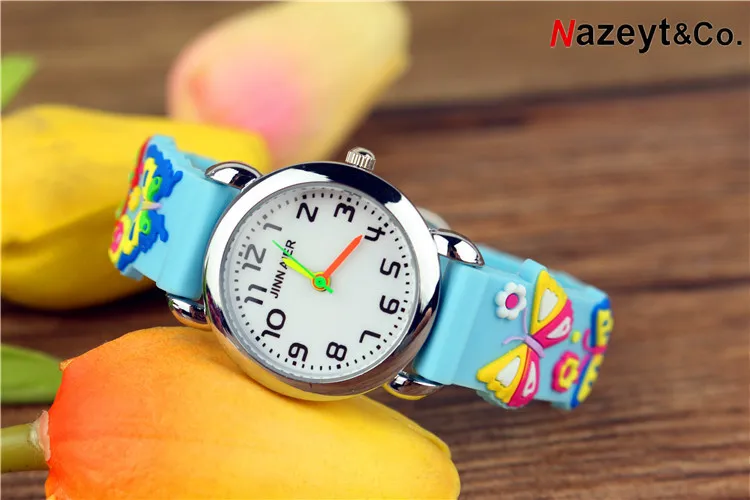 2021New simple quartz watch for kids 3D silica gel jelly | Наручные часы