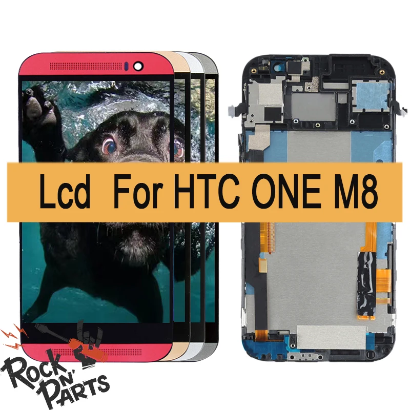 5 0 дюйма для htc один M8 ЖК-дисплей Дисплей Сенсорный экран планшета Ассамблеи