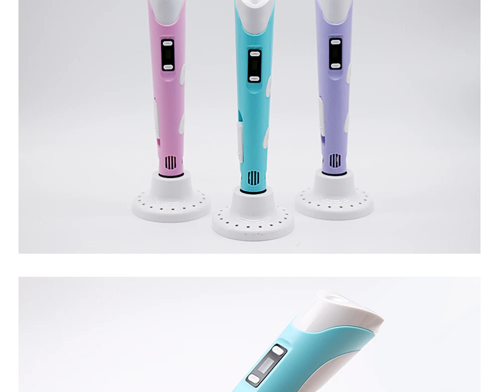 3d Ручка Myriwell 2 поколения ЖК-дисплей DIY 3D печать Ручка искусство 3D ручки для детей Инструменты для рисования Высокое качество ABS PLA пластик