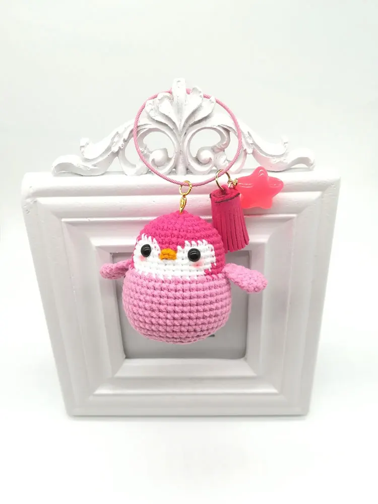 6*6 см маленький пингвин ручной вязки шерстяная кукла кулон крючком Amigurumi Baby