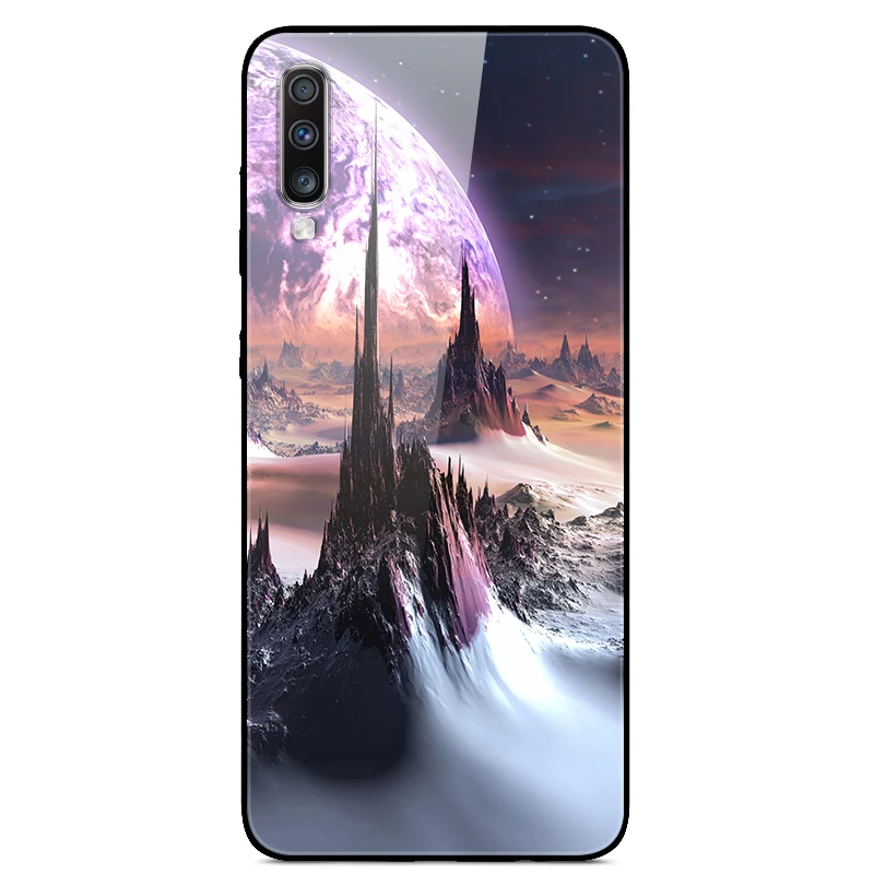 Для samsung Galaxy A70 чехол из закаленного стекла жесткий чехол s чехол для samsung Galaxy A70 чехол A705F Чехлы A 70 чехол для телефона