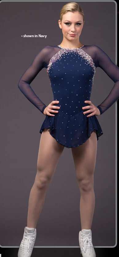 

blue ice skating dresses for women hot sale competition skating dresses for girls to figure ice skating dress free shipping